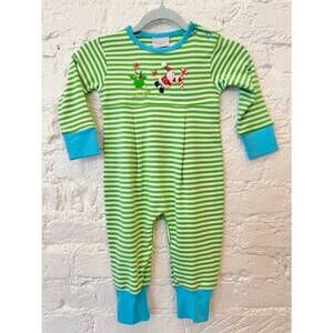 NEW SQUIGGLES kids santa’s sleigh playsuit in green
